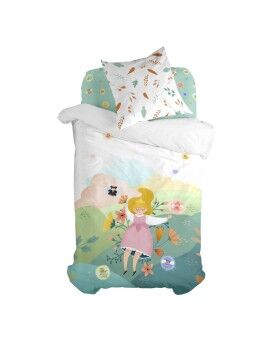 Juego de funda nórdica HappyFriday Mr Fox Dreaming   Multicolor Cama de 80 2 Piezas