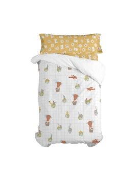 Juego de funda nórdica HappyFriday Mr Fox World trip Multicolor Cama de 105 2 Piezas