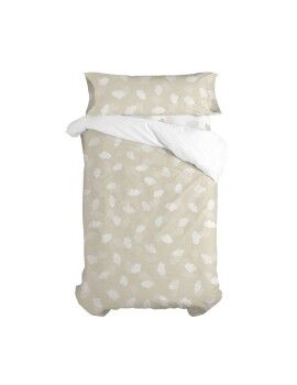 Juego de funda nórdica HappyFriday Basic Kids Beige Cama de 80/90 2 Piezas