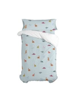 Juego de funda nórdica HappyFriday Mini dinosaur Multicolor Cama de 80/90 2 Piezas