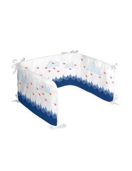 Protector de Cuna HappyFriday Moshi moshi Whale Multicolor 210 x 40 cm