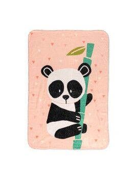 Manta HappyFriday Moshi Moshi Panda Garden Multicolor Microfibra 110 x 140 cm