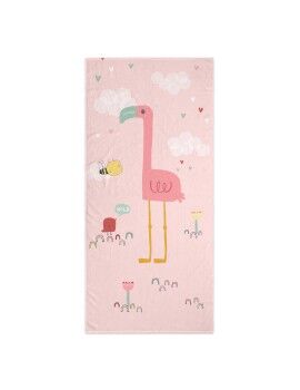 Toalla de baño HappyFriday Moshi Moshi Hola Multicolor 70 x 150 cm