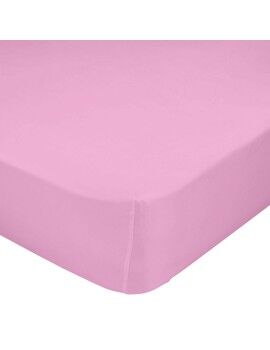 Lençol de baixo HappyFriday BASIC KIDS Cor de Rosa 70 x 140 x 14 cm