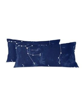 Funda de almohada HappyFriday Blanc Cosmos Multicolor 45 x 110 cm (2 Unidades)