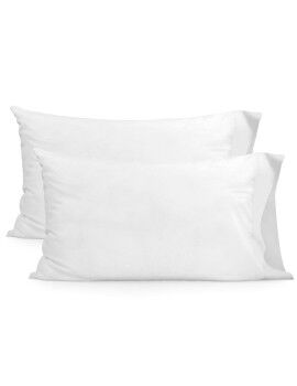 Funda de almohada HappyFriday BASIC Blanco 50 x 75 cm (2 Unidades)