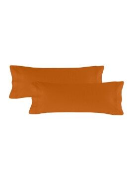 Funda de almohada HappyFriday BASIC Terracota 45 x 110 cm (2 Unidades)