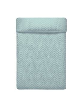 Colcha Reversível HappyFriday Basic Arista Azul Marinho Menta 270 x 260 cm