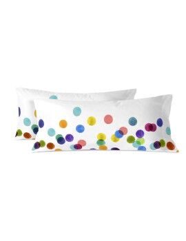 Funda de almohada HappyFriday Confetti Multicolor 45 x 110 cm (2 Unidades)