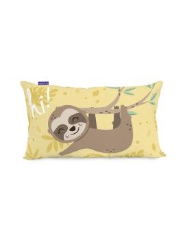 Capa de travesseiro HappyFriday Moshi Moshi Happy Sloth Multicolor 50 x 30 cm