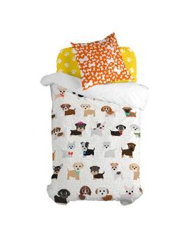 Juego de funda nórdica HappyFriday Mr Fox Dogs Multicolor Cama de 80 2 Piezas