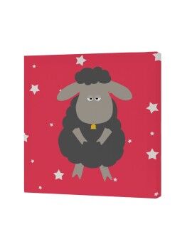 Lienzo HappyFriday Baleno Teen Little sheep Multicolor 27 x 27 cm