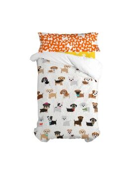 Juego de funda nórdica HappyFriday Multicolor Cama de 80/90 Perro 2 Piezas