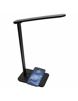 Lámpara LED con Cargador Inalámbrico para Smartphones Denver Electronics LQI-105 Negro Metal 5 W