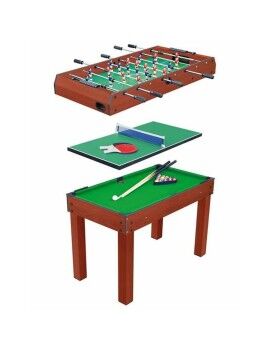 Mesa Multijuegos 120 x 80 x 61 cm 3 en 1