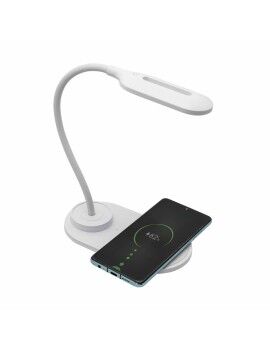 Lámpara LED con Cargador Inalámbrico para Smartphones Denver Electronics LQI-55 Blanco 5 W