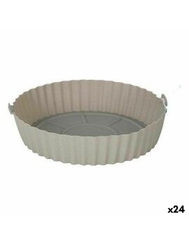 Cesto de Silicone Dobrável para Fritadeiras de Ar Quttin Redondo 20 x 20 x 4,5 cm (24 Unidades)