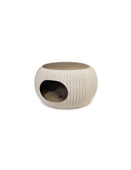 Cama para gato Curver Knit Bege Areia 6,7 x 32,5 x 6,7 cm