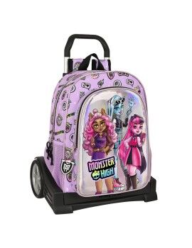 Mochila Escolar con Ruedas Monster High Best boos Lila 33 x 42 x 14 cm