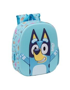 Mochila Escolar Bluey Azul celeste 27 x 33 x 10 cm