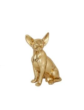 Figura Decorativa Romimex Chihuahua Dorado 19 x 25 x 14 cm