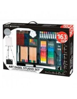 Conjunto de pintura Daler Rowney Art Easel Studio 163 Peças