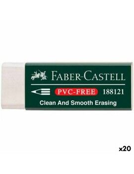 Borracha Faber-Castell Branco (20 Unidades)