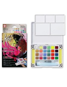 Conjunto de Pintura Aguarela Talens Sakura Koi Water Colors Multicolor