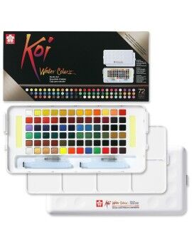 Conjunto de Pintura Aguarela Talens Sakura Koi Water Colors Multicolor