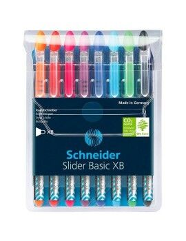 Set de Bolígrafos Schneider Slider Basic Multicolor 8 Piezas