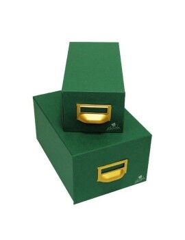 Archivador rellenable Mariola GELTEX Verde Cartón 12,5 x 9,5 x 25 cm