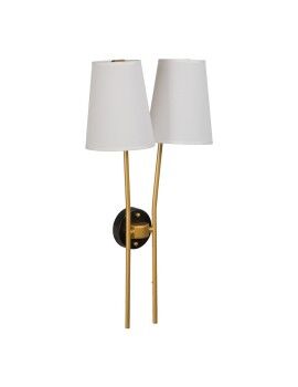 Luminária de parede 32 x 16 x 64 cm Preto Dourado Metal Moderno