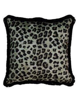 Almofada Verde Leopardo 45 x 45 cm