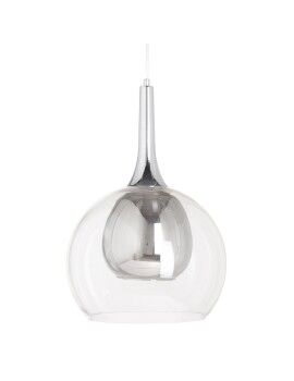 Candeeiro de teto Hierro/Cristal Cristal Cinzento Metal 220 V 30 x 30 x 50 cm 240 V