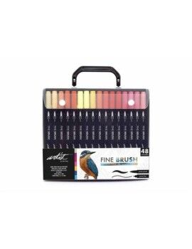 Conjunto de Canetas de Feltro Alex Bog Fine Brush Creative 48 Peças Multicolor