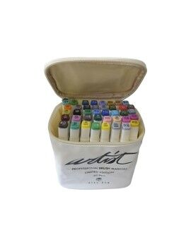 Conjunto de Canetas de Feltro Alex Bog Canvas Luxe Professional 40 Peças Multicolor