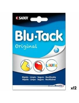 Masilla Bostik Blu Tack Reutilizable (12 Unidades)