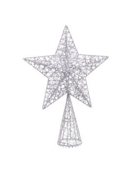 Estrella de Navidad Plateado Metal 20 x 6 x 28 cm