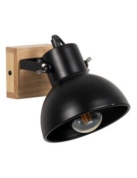 Luz de Parede Preto Bege Madeira Ferro 220-240 V 21 x 14 x 17 cm