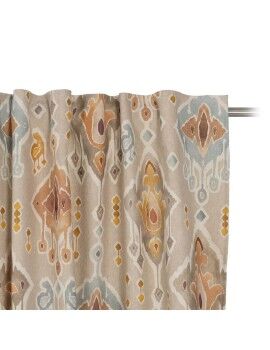 Cortina Beige Estampado 140 x 270 cm