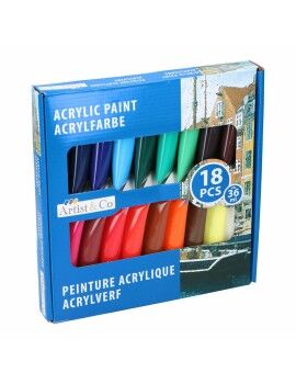 Conjunto de tintas acrílicas Artist&CO 18 Peças 36 ml