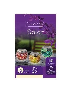 Lâmpada solar Lumineo 894596 Mosaico 9 cm