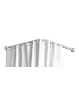 Barra para Cortinas Mirtak Blanco Polipropileno (70 x 100-175 cm)