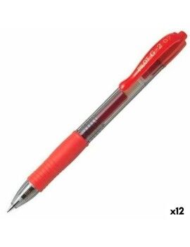 Bolígrafo de gel Pilot G-2 07 Rojo 0,4 mm (12 Unidades)