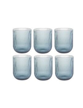 Conjunto de Copos DKD Home Decor Azul Cristal 240 ml (6 Unidades)