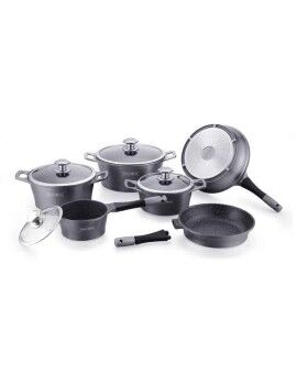 Batería de Cocina Royalty Line ES2014M Gris Plateado 14 Piezas