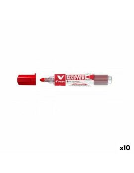 Rotulador Pilot V Board Master Pizarra blanca Recargable Rojo (10 Unidades)