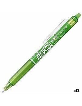 Bolígrafo Pilot Frixion Clicker Tinta borrable Verde 0,4 mm 12 Unidades