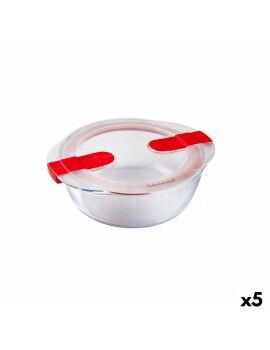 Lancheira Hermética Pyrex Cook&heat 1,1 L 21 x 18 x 7 cm Transparente Vidro (5 Unidades)