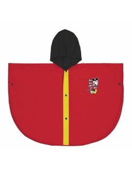 Poncho Impermeável com Capuz Mickey Mouse Vermelho